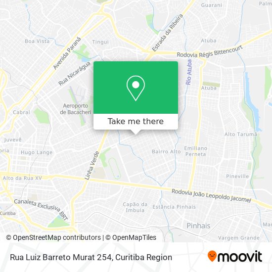 Rua Luiz Barreto Murat 254 map