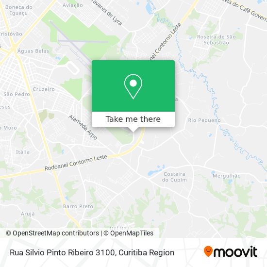 Mapa Rua Silvio Pinto Ribeiro 3100