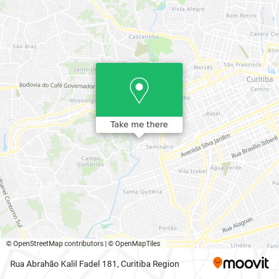 Rua Abrahão Kalil Fadel 181 map