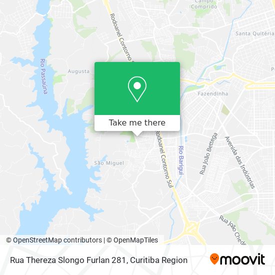 Rua Thereza Slongo Furlan 281 map