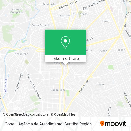 Copel - Agência de Atendimento map