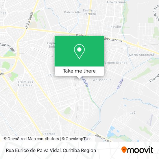 Rua Eurico de Paiva Vidal map