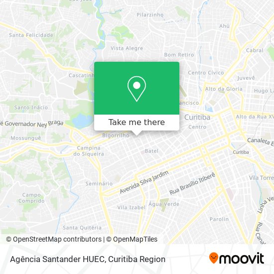 Mapa Agência Santander HUEC
