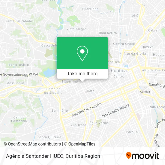 Agência Santander HUEC map