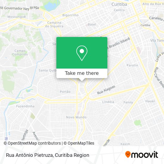 Rua Antônio Pietruza map