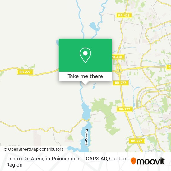 Centro De Atenção Psicossocial - CAPS AD map