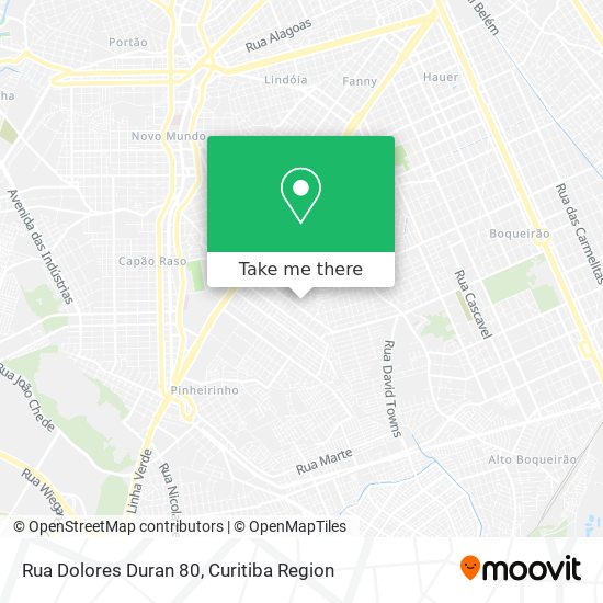 Mapa Rua Dolores Duran 80