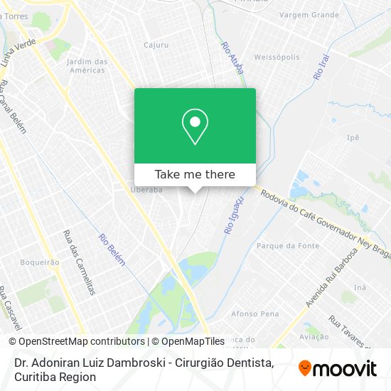 Dr. Adoniran Luiz Dambroski - Cirurgião Dentista map