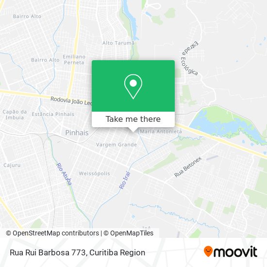 Rua Rui Barbosa 773 map