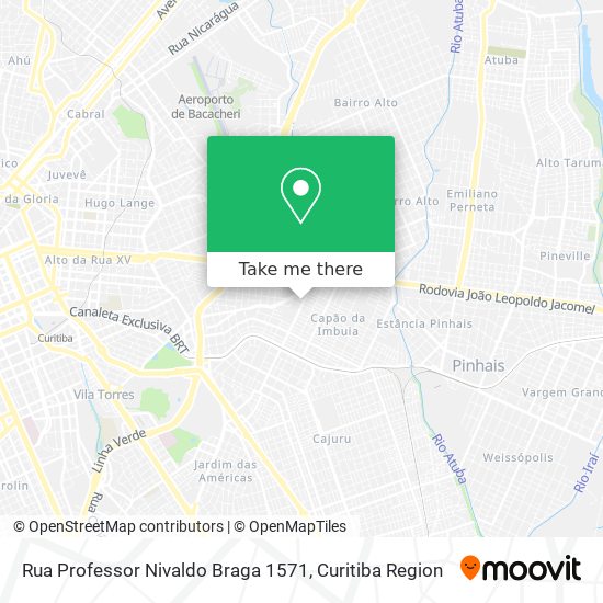 Rua Professor Nivaldo Braga 1571 map