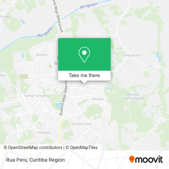 Rua Peru map