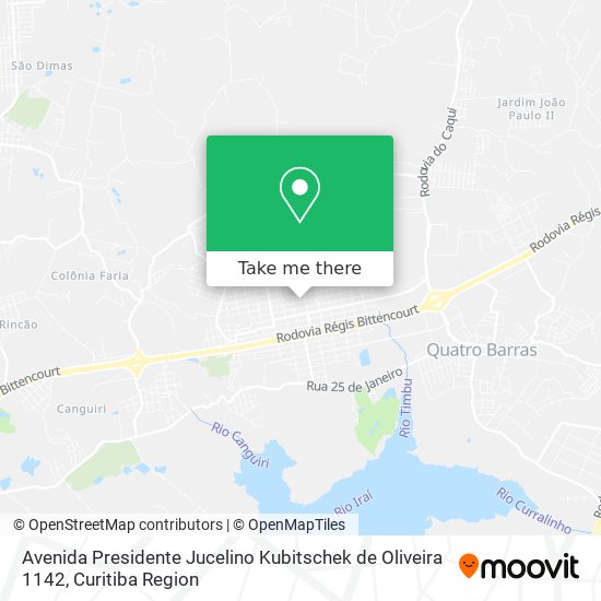 Avenida Presidente Jucelino Kubitschek de Oliveira 1142 map