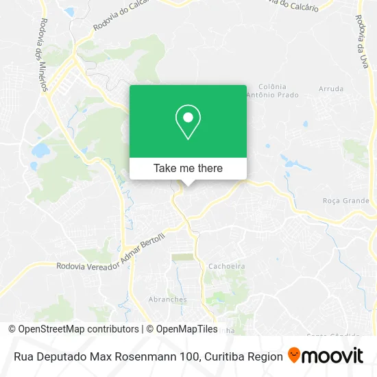 Rua Deputado Max Rosenmann 100 map