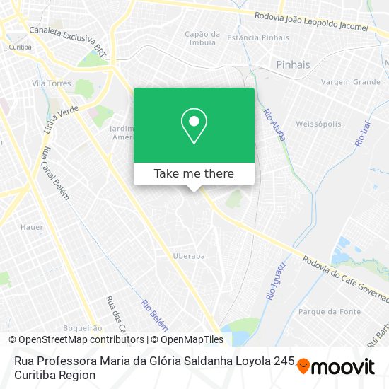 Rua Professora Maria da Glória Saldanha Loyola 245 map