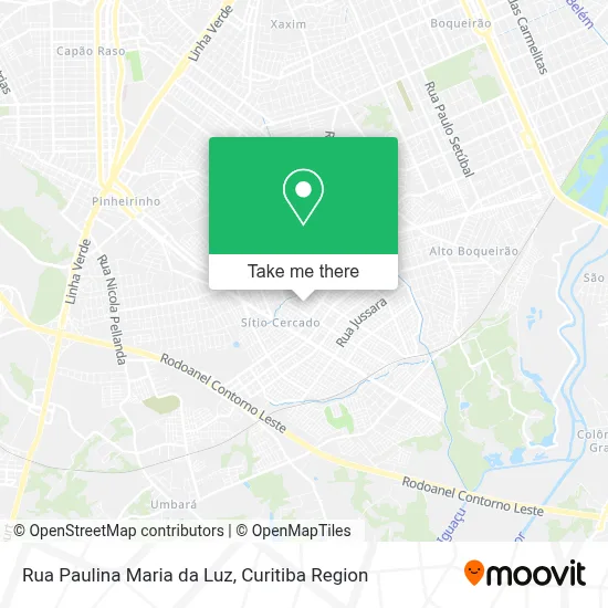 Rua Paulina Maria da Luz map