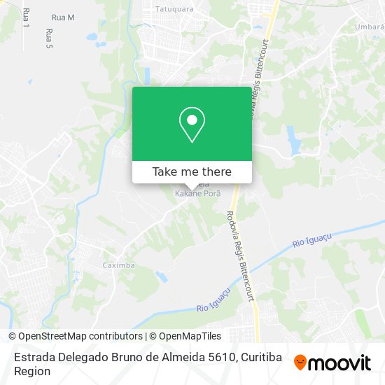 Estrada Delegado Bruno de Almeida 5610 map