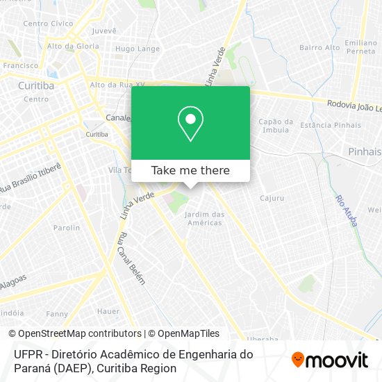 UFPR - Diretório Acadêmico de Engenharia do Paraná (DAEP) map