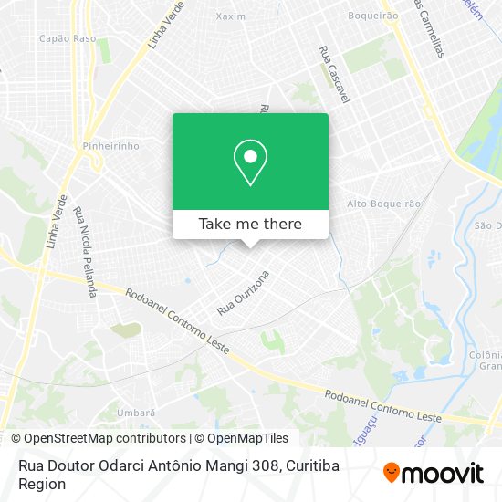 Mapa Rua Doutor Odarci Antônio Mangi 308