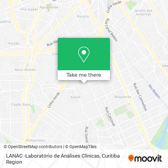 LANAC -Laboratório de Análises Clínicas map