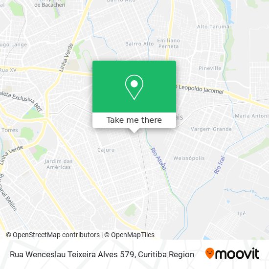 Rua Wenceslau Teixeira Alves 579 map