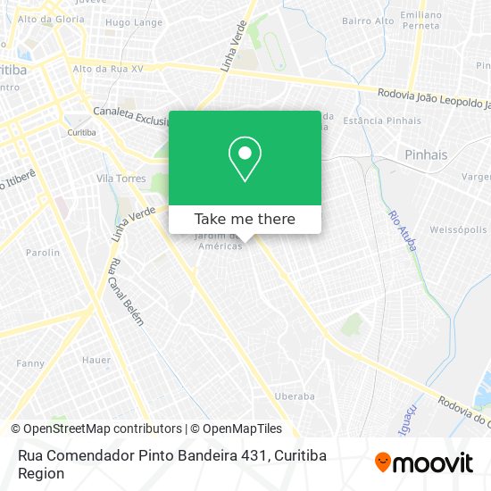 Rua Comendador Pinto Bandeira 431 map