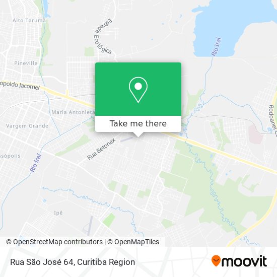 Rua São José 64 map