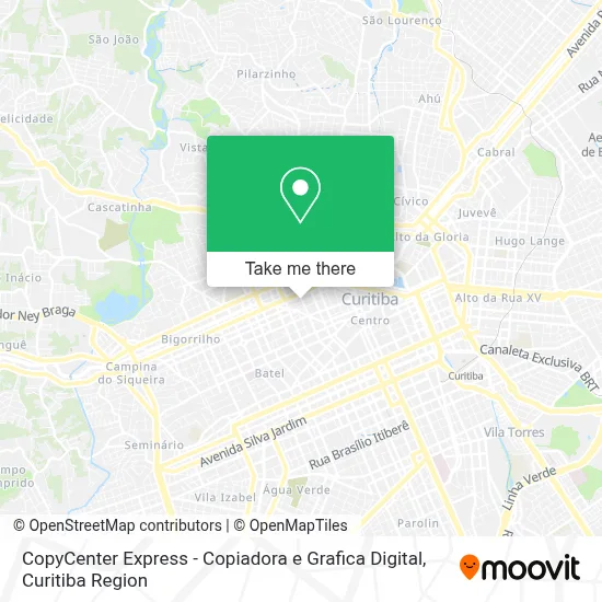 CopyCenter Express - Copiadora e Grafica Digital map