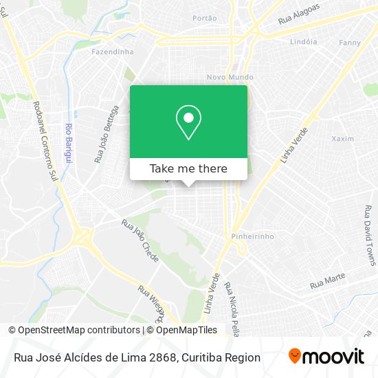 Rua José Alcídes de Lima 2868 map