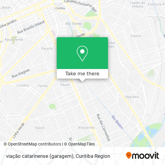 viação catarinense (garagem) map