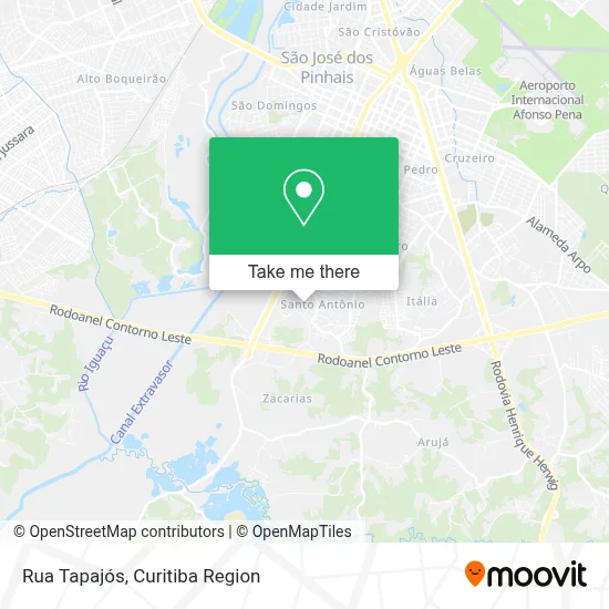 Rua Tapajós map