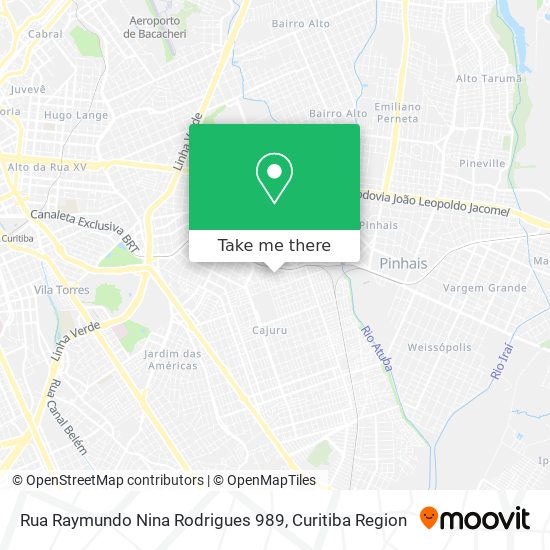 Rua Raymundo Nina Rodrigues 989 map