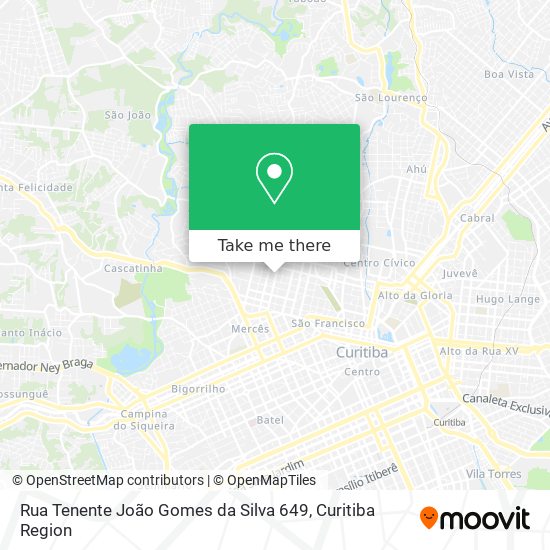 Rua Tenente João Gomes da Silva 649 map