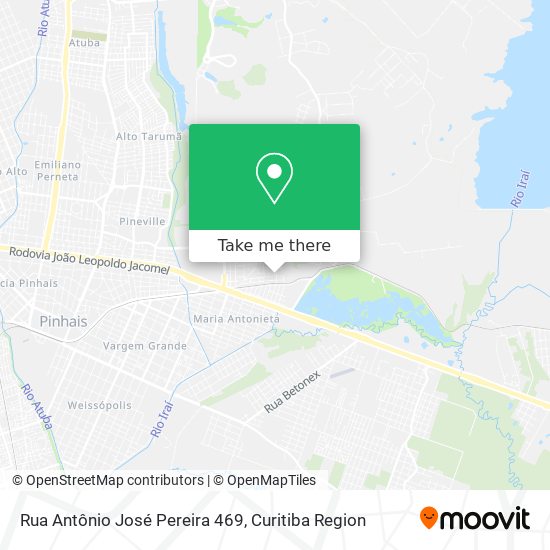 Mapa Rua Antônio José Pereira 469