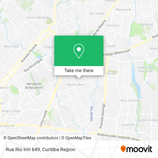 Rua Rio Iriri 649 map