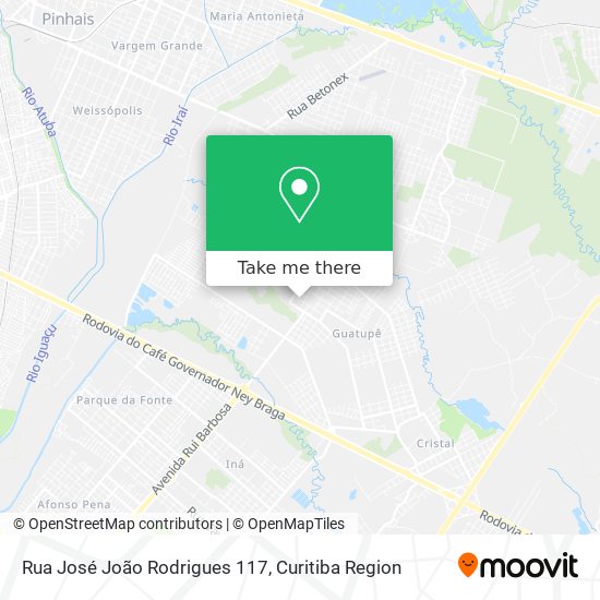Rua José João Rodrigues 117 map