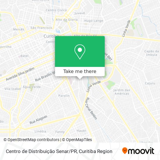 Centro de Distribuição Senar / PR map