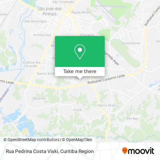 Rua Pedrina Costa Viski map