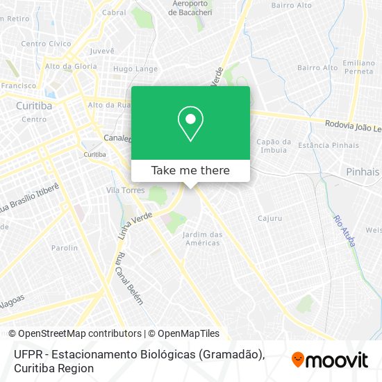 UFPR - Estacionamento Biológicas (Gramadão) map