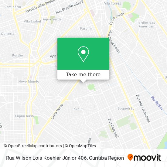 Rua Wilson Lois Koehler Júnior 406 map
