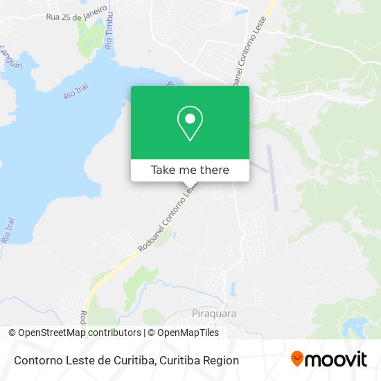 Contorno Leste de Curitiba map