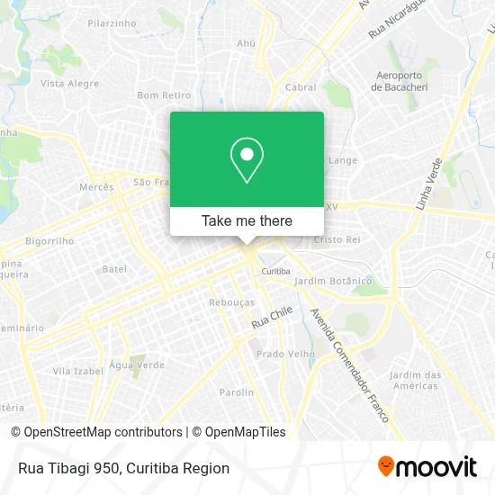 Rua Tibagi 950 map