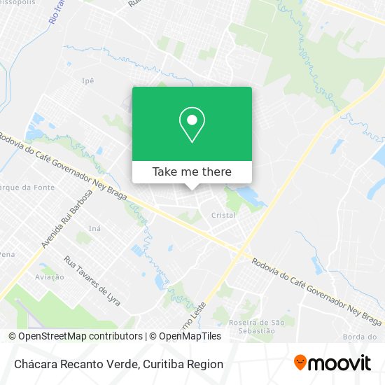 Chácara Recanto Verde map