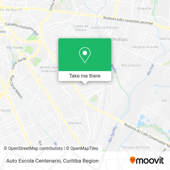 Auto Escola Centenario map