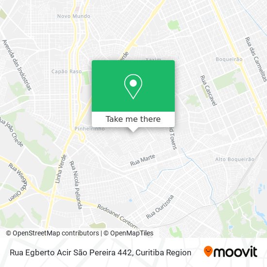 Rua Egberto Acir São Pereira 442 map