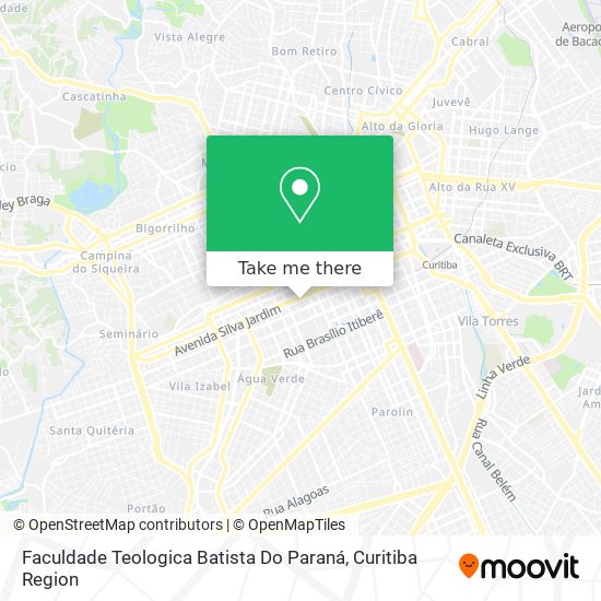 Faculdade Teologica Batista Do Paraná map