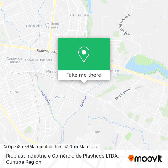 Rioplast Indústria e Comércio de Plásticos LTDA map
