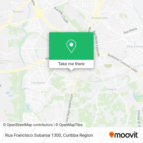 Rua Francisco Sobania 1300 map