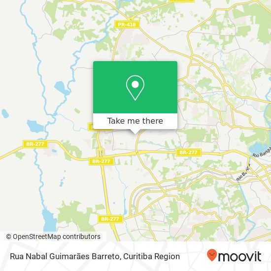 Mapa Rua Nabal Guimarães Barreto