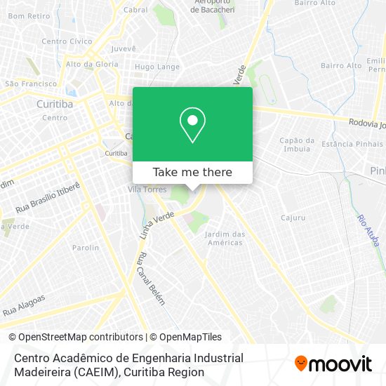 Centro Acadêmico de Engenharia Industrial Madeireira (CAEIM) map