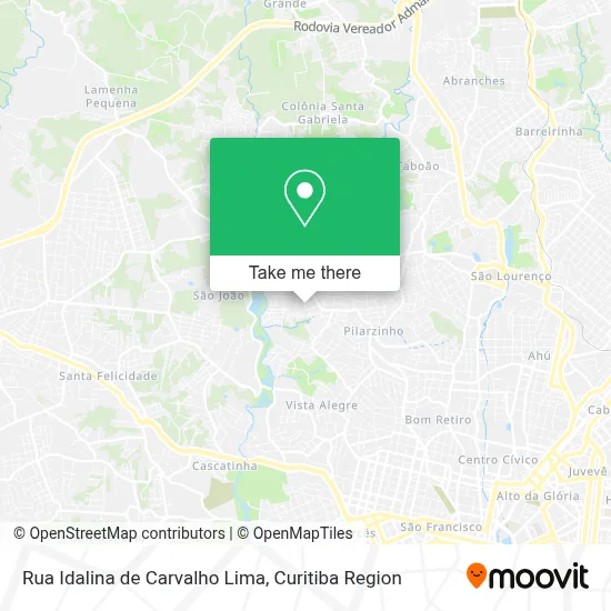 Rua Idalina de Carvalho Lima map